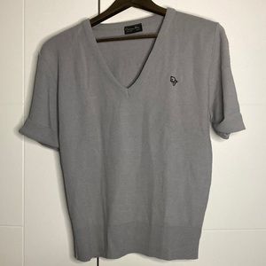 Vintage Dior Grey Short Sleeve Shirt, M